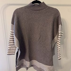 CHICWISH GREY SWEATER WITH SLITS!
